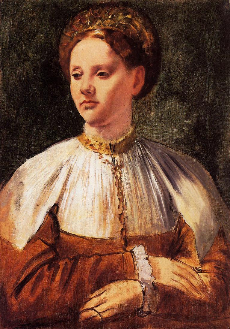 Portrait of a Young Woman, after Bacchiacca 1859